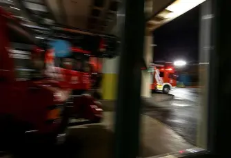 Ankara Emniyet Müdürlüğü Otoparkında yangın paniği