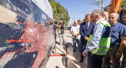 Sarnıç’ta 205 milyon liralık su altyapısı yatırımı hızla ilerliyor