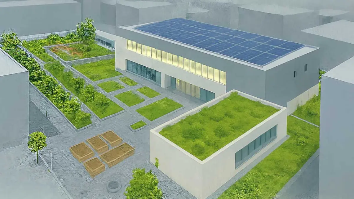 İzmir’de kamu binaları yeşil çatılarla iklime hazırlanıyor haberinin görseli