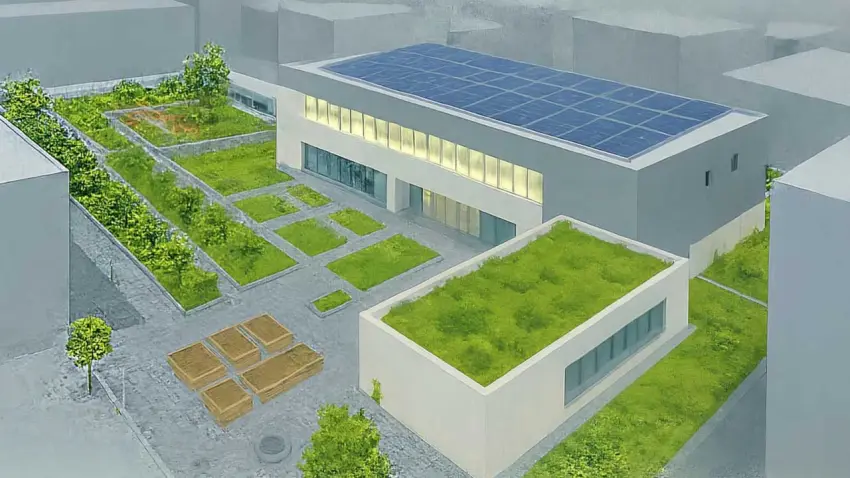 İzmir’de kamu binaları yeşil çatılarla iklime hazırlanıyor