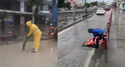 Kuvvetli yağış alarmı: Büyükşehir ekipleri yağış nöbetinde