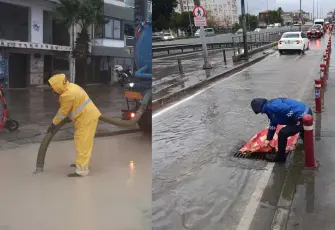 Kuvvetli yağış alarmı: Büyükşehir ekipleri yağış nöbetinde