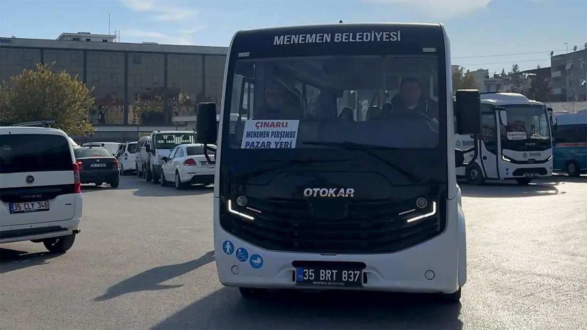 Menemen’de ücretsiz ring seferleri vatandaşa derman oldu haberinin görseli