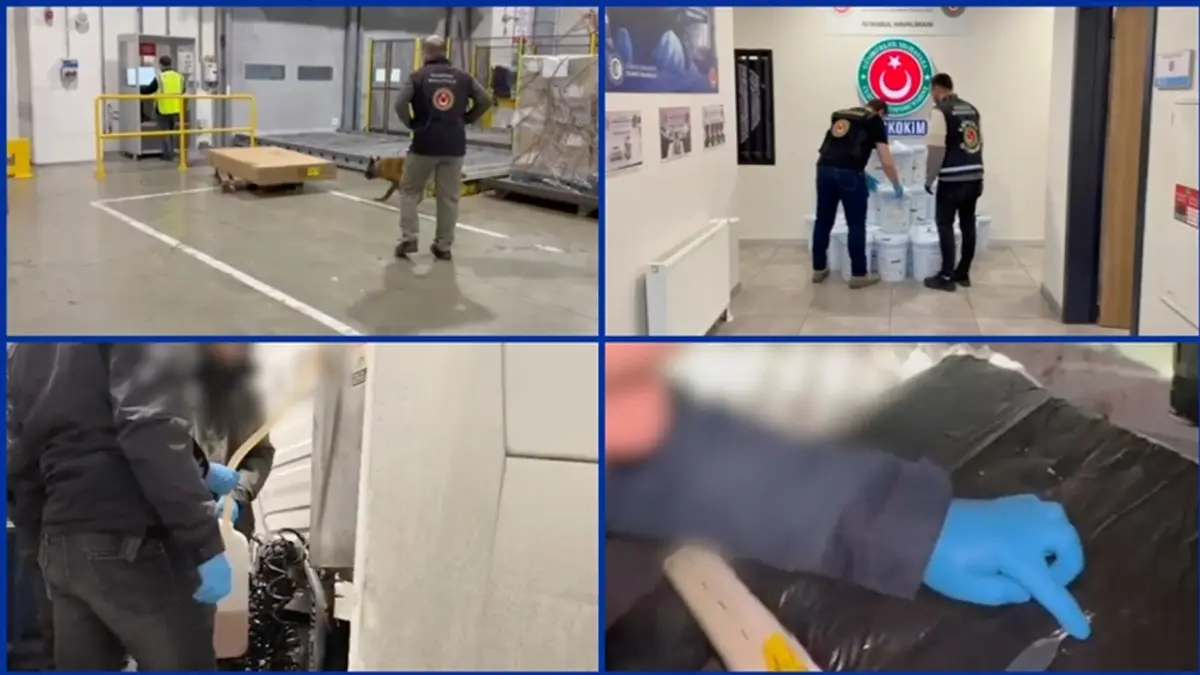 İstanbul Havalimanı ve Gürbulak Gümrük Kapısı'nda uyuşturucu operasyonu: Yüzlerce kilo yasaklı madde ele geçirildi haberinin görseli