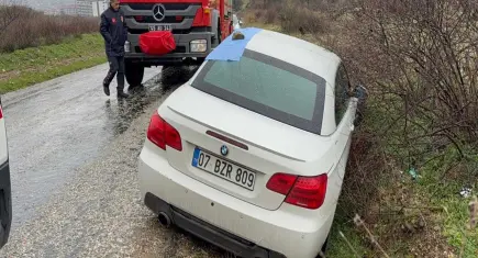 Şarampole düşen araçta sır ölüm: Otomobilinde vurulmuş halde bulundu