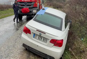 Şarampole düşen araçta sır ölüm: Otomobilinde vurulmuş halde bulundu