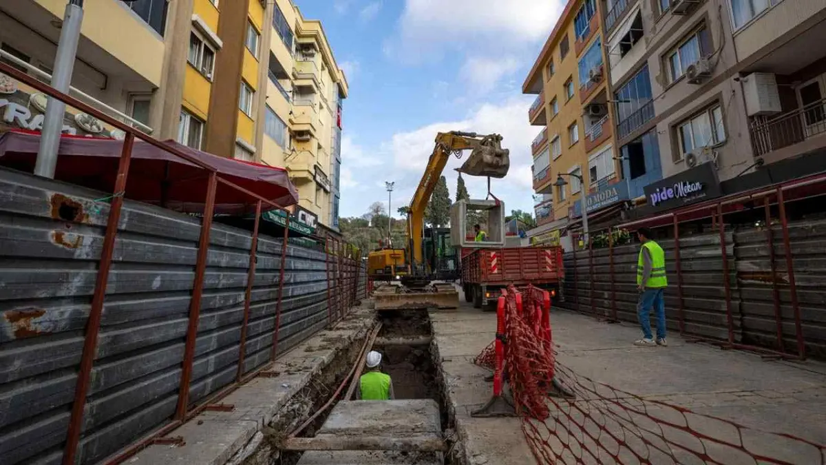 Yağmur suları Bornova Çayı’na yönlendirilecek haberinin görseli