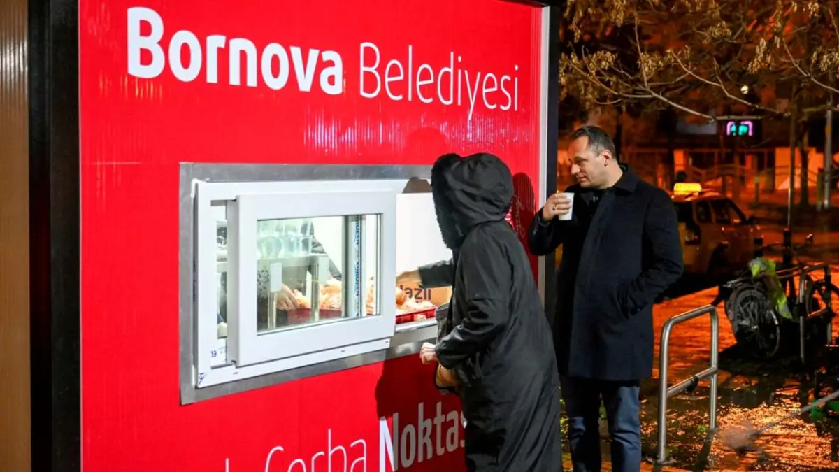 Bornova’da kış soğuğuna sıcak çorba haberinin görseli