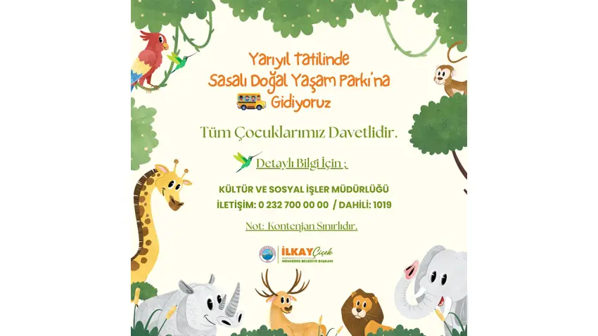 Çocuklara yarıyıl tatilinde Doğal Yaşam Parkı hediyesi