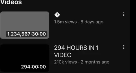 Platformdaki en uzun video! YouTube’a 140 yıl uzunluğunda bir video yüklendi