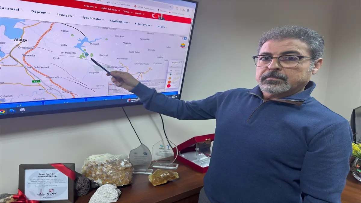 Prof. Dr. Sözbilir, Güzelhisar Fayı'ndaki hareketliliği değerlendirdi başlıklı video haberin görseli