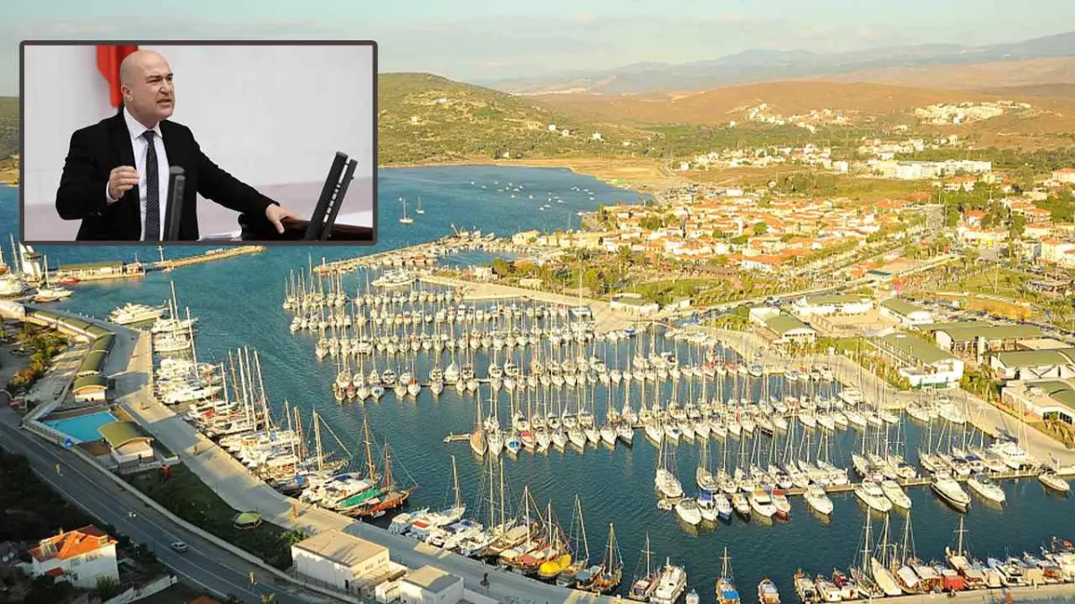 CHP’li Bakan Teos Yat Limanı sorununu Meclis’e taşıdı haberinin görseli