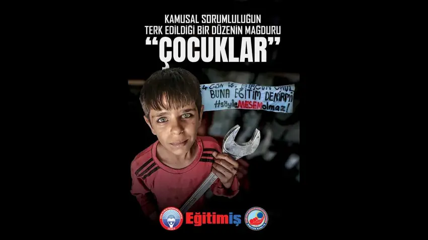 Eğitim-İş’ten çarpıcı rapor: 611 binden fazla çocuk okul dışında haberinin görseli
