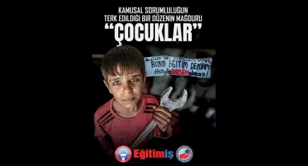 Eğitim-İş’ten çarpıcı rapor: 611 binden fazla çocuk okul dışında