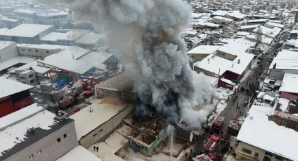 Erzurum’da iş yerinde önce patlama sonra yangın: 2 ölü, 7 yaralı
