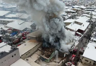 Erzurum’da iş yerinde önce patlama sonra yangın: 2 ölü, 7 yaralı