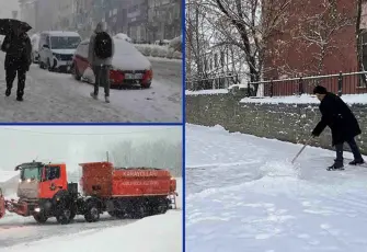 Kar yağışı birçok ilde ulaşımı olumsuz etkiledi