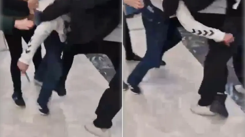 AVM’de bıçaklı kavga: 1 yaralı, 3 çocuk gözlem altında