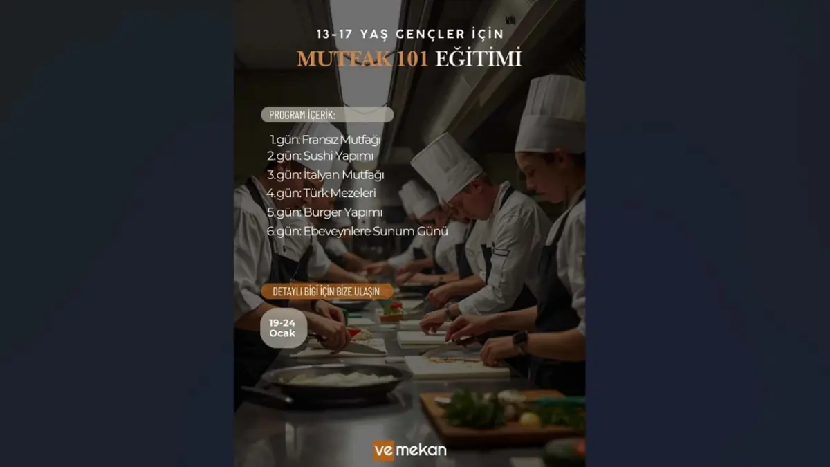 Sömestrde gençler, gerçek mutfakla tanışıyor haberinin görseli