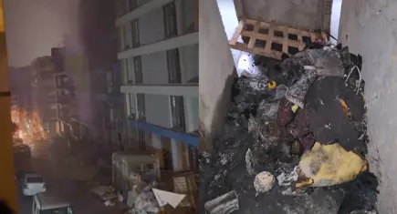 Bahçelievler’de inşaatta yangın: Bodrumda yanmış ceset bulundu
