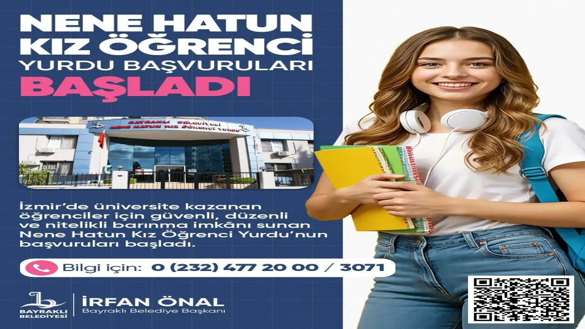 Bayraklı’da kız öğrencilere yurt desteği haberinin görseli