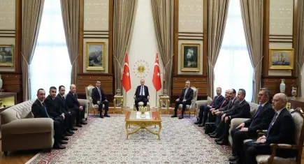 Cumhurbaşkanı Erdoğan, Özbekistan heyetini kabul etti