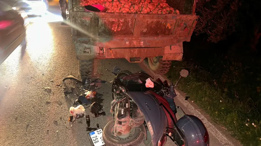 İzmir haber: Ödemiş’te motosiklet traktöre çarptı, 1 kişi ağır yaralandı