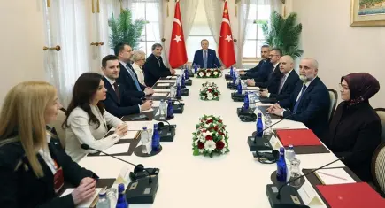 Cumhurbaşkanı Erdoğan, Balkan Barış Platformu'nun temsilcilerini kabul etti