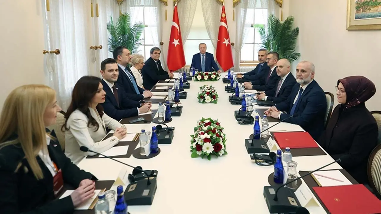 Cumhurbaşkanı Erdoğan, Balkan Barış Platformu'nun temsilcilerini kabul etti