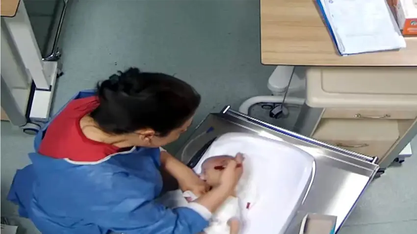 Kahramanmaraş’ta 5 günlük bebeğe şiddet uygulayan hemşire tutuklandı haberinin görseli