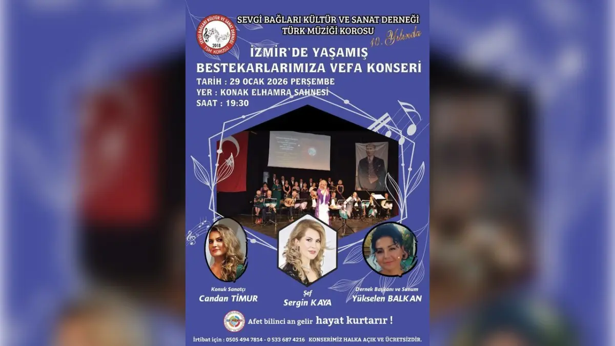 Sanat ve farkındalık bir arada: İzmir’de vefa konseri haberinin görseli