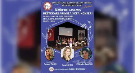 Sanat ve farkındalık bir arada: İzmir’de vefa konseri