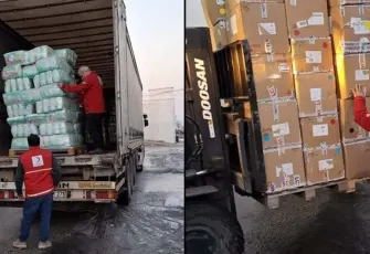 Türkiye'den Aynularab'a İnsani Yardım Eli: 11 Tır Yola Çıktı