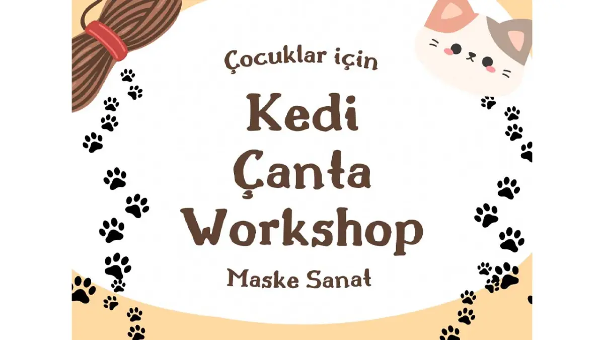 Çocuklar için kedi çanta Workshop’u Maske Sanat Tiyatro’da haberinin görseli