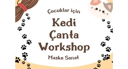 Çocuklar için kedi çanta Workshop’u Maske Sanat Tiyatro’da