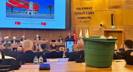 EBSO'nun yeni binası yağmura yenik düştü 