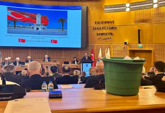 EBSO'nun yeni binası yağmura yenik düştü 