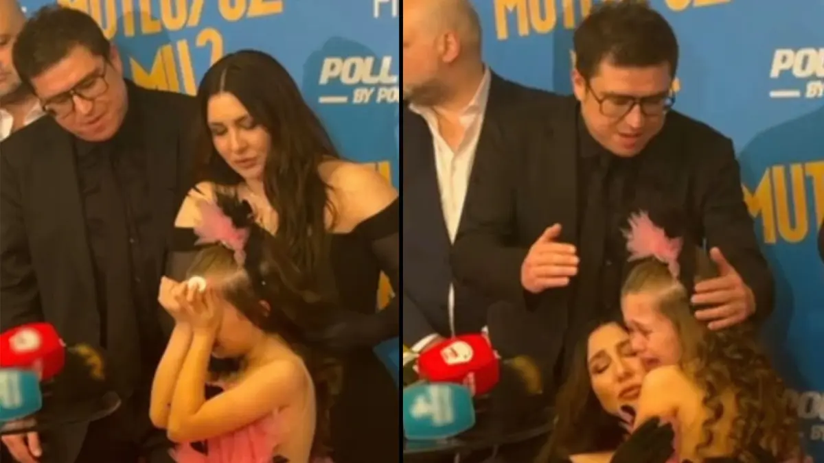 ‘Mutluyuz Mu?’ filminin galasında duygusal anlar: Çocuk oyuncu Damla Çolak gözyaşlarına boğuldu haberinin görseli