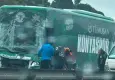 Konyaspor takım otobüsü TEM Otoyolu'nda kaza yaptı