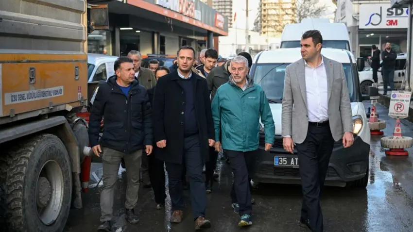 Bornova’da sel mesaisi