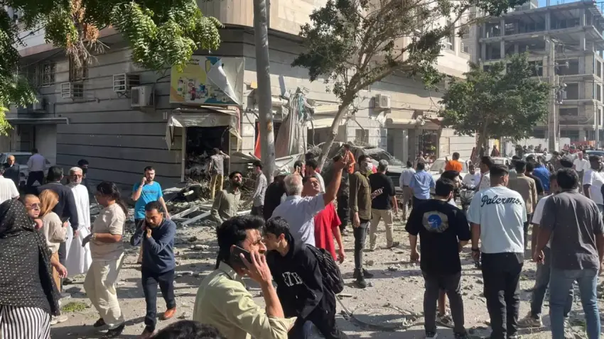 İran’ın Bender Abbas kentinde patlama haberinin görseli