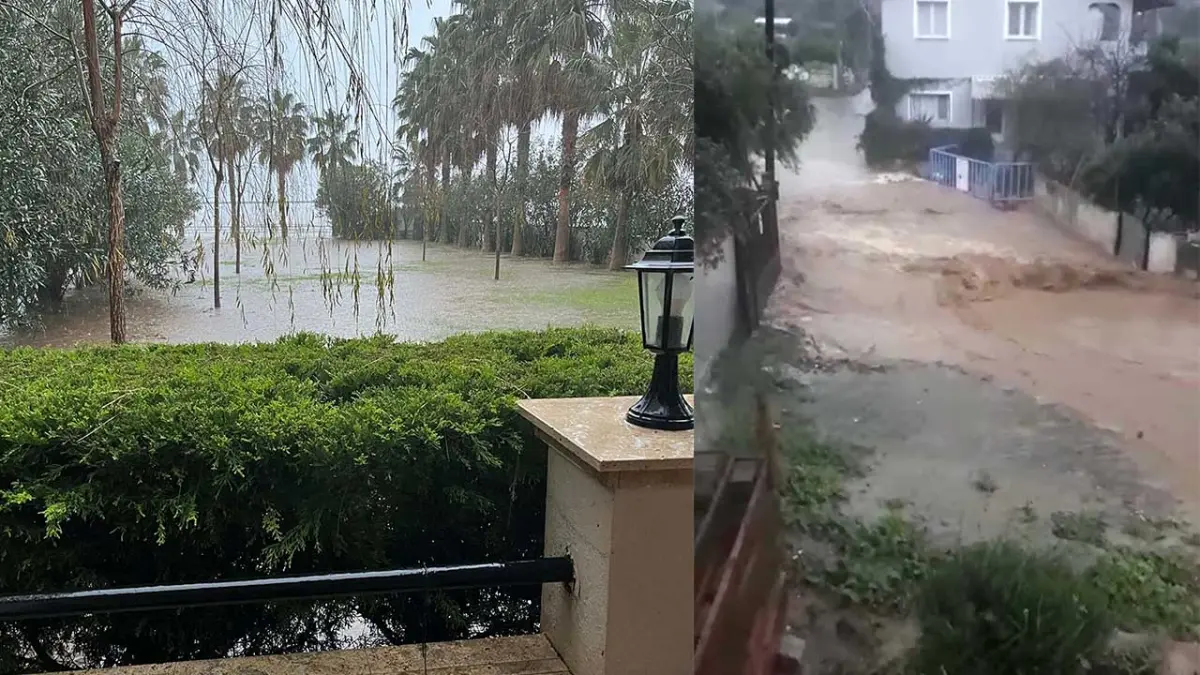 İzmir’de sağanak su baskınlarına yol açtı haberinin görseli