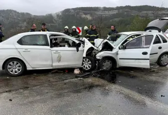 Burdur’da feci kaza