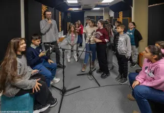 Çocuk Meclisi üyeleri Stüdyo Kültürpark’ta podcast kaydı yaptı