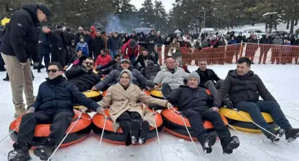 Eğriçimen Yaylası'nda ilk kez kış festivali gerçekleşti