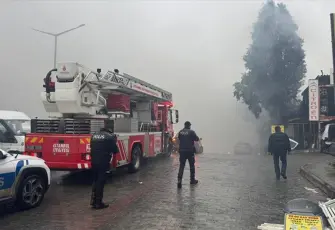 Başakşehir'de sanayi sitesinde yangın paniği