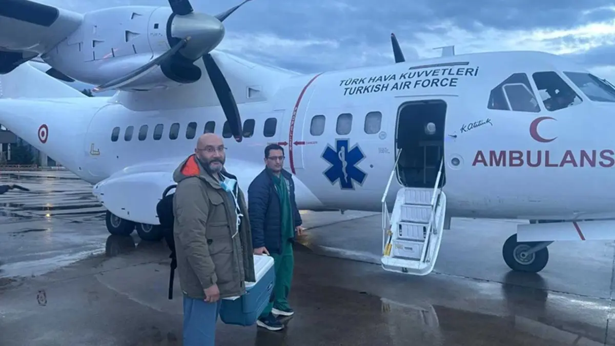 MSB’den kritik operasyon: Kalp grefti ambulans uçakla taşındı haberinin görseli