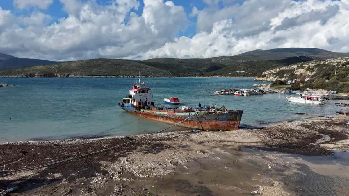 Urla Demircili’de kaçak gemi sökümüne tepki haberinin görseli