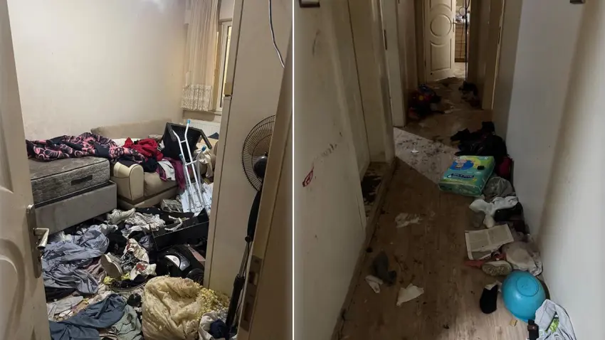 Bursa’da ‘çöp ev’ kabusu: 8 ay kira ödemedi, evi harabeye çevirdi!