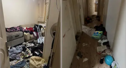 Bursa’da ‘çöp ev’ kabusu: 8 ay kira ödemedi, evi harabeye çevirdi!